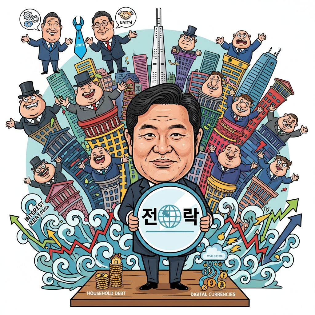 신현송 한국은행 총재, 은행장 및 정부 고위 관계자와의 리스크 대응을 위한 회동
