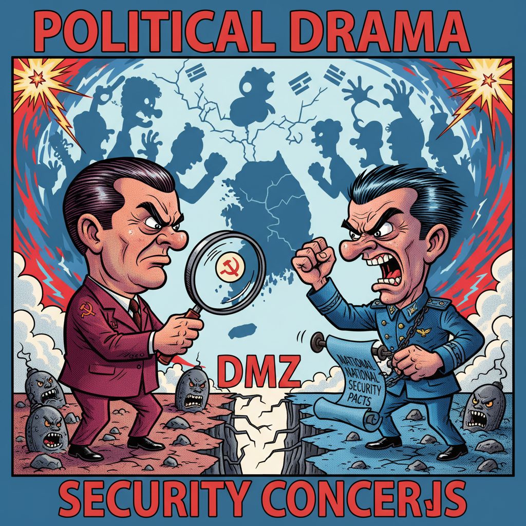 DMZ 지뢰 사건, 한당대비 갈등의 중심에 놓여