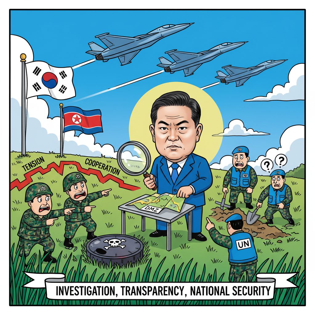 DMZ 지뢰 폭발 사고를 계기로 이재명 대통령, 진상 조사와 국방 강화 의지 표명