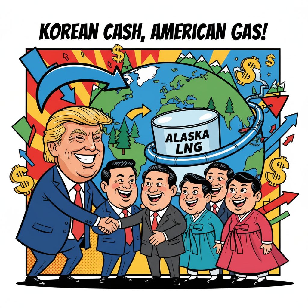 트럼프 대통령, 한국의 대미 투자 계획 발표 예정…알래스카 LNG 포함 가능성