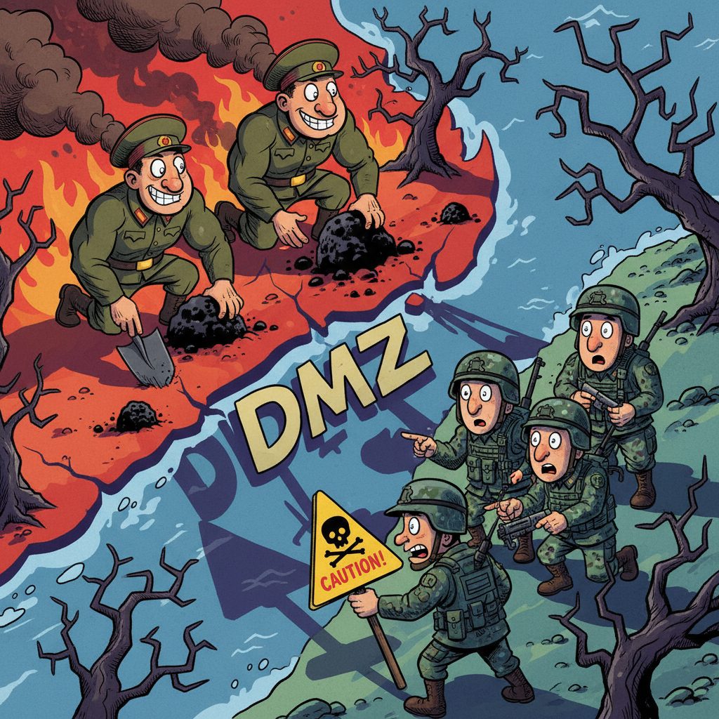 북한의 DMZ 폭발 사건이 정전협정 위반으로 규탄됨, 더불어민주당의 당부와 대응 요구