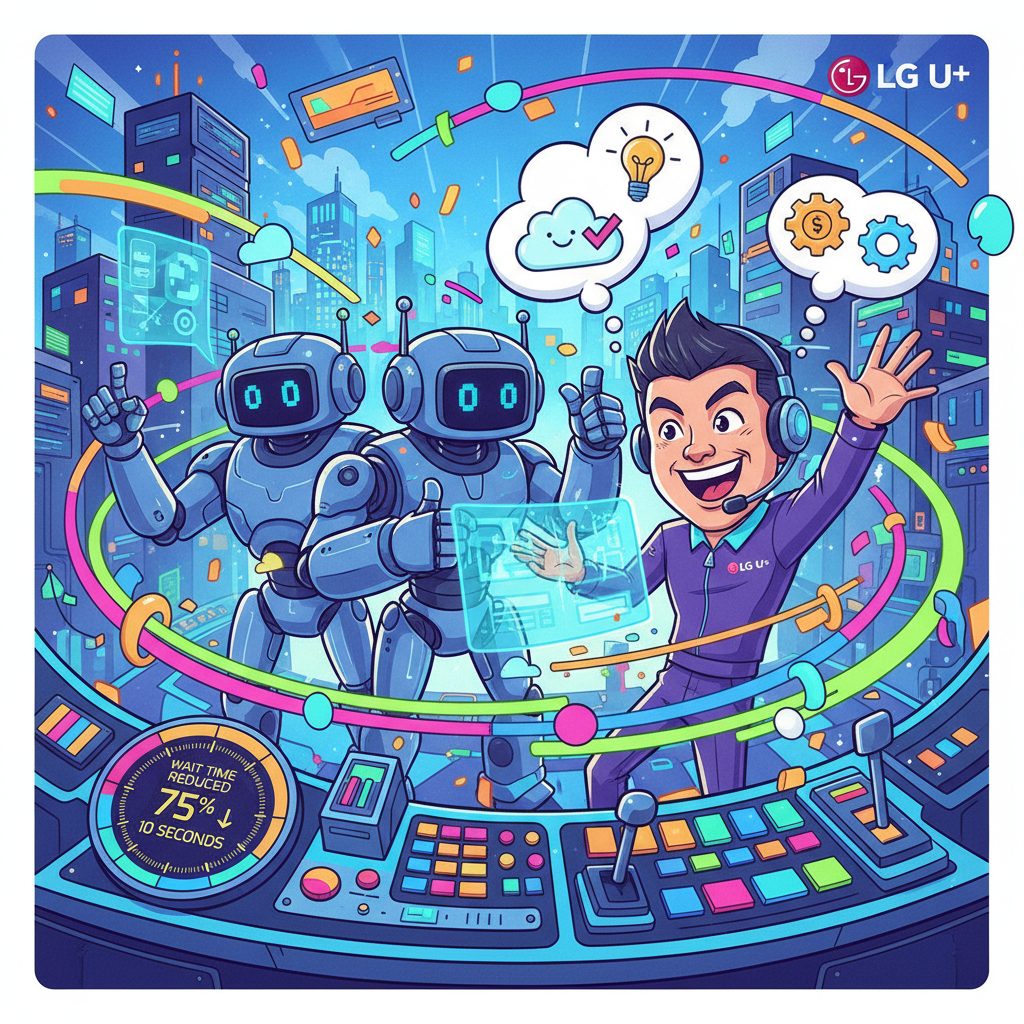 LG U+ AI 기술을 통한 고객센터 혁신, 대기시간 단축 및 ‘제로 웨이트’ 목표 설정