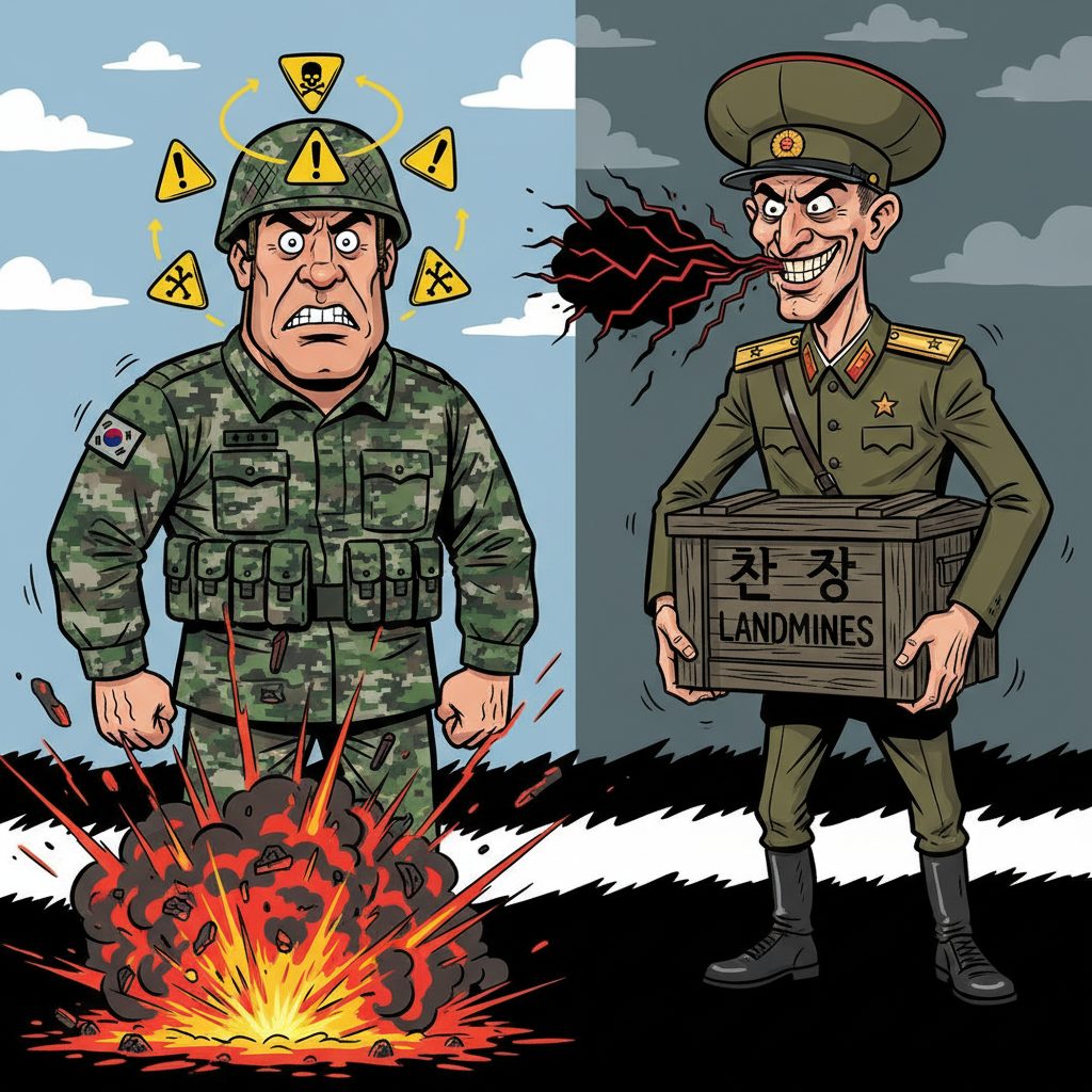 북한, 지뢰 폭발 사건에 대해 자작극 주장…국제사회와 한국이 책임 부인 반박