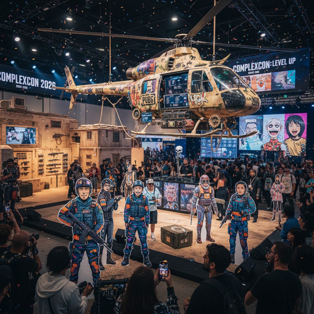 ‘머신건 켈리’와의 협업: PUBG, ‘콤플렉스콘 2026’에서 문화적 경계를 넓혀감