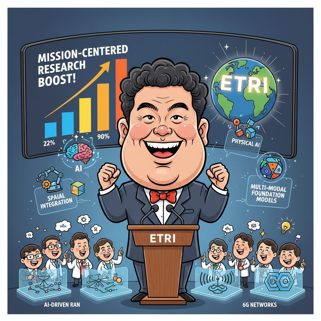 ETRI 신임 원장 박세웅의 비전: 연구자 자율성 활용과 체계 혁신