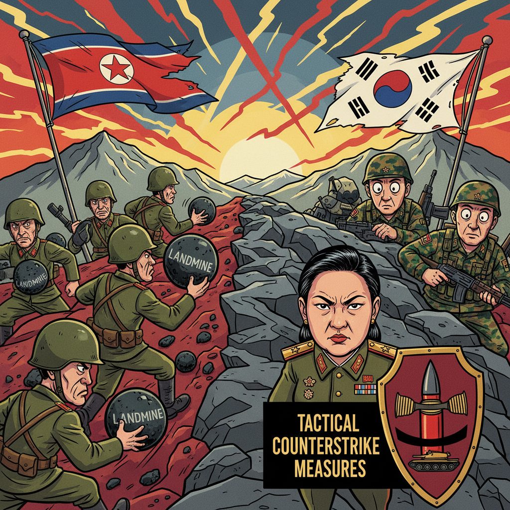 동부전선 육군 21사단의 반격 증강, 지뢰 사고에 대한 김여정 부장의 특이한 초점