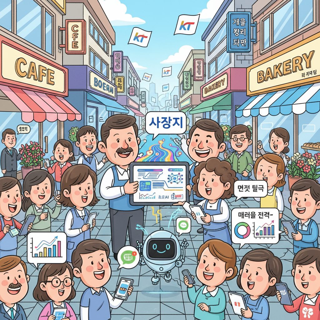KT의 혁신적인 ‘사장이지’: AI 기반 플랫폼으로 소상공인 경영을 재정비