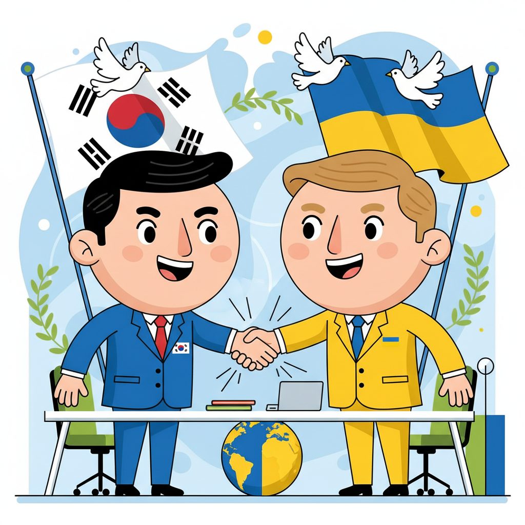 한국과 우크라이나 간 외교적 긴장 완화를 위한 논의 진전