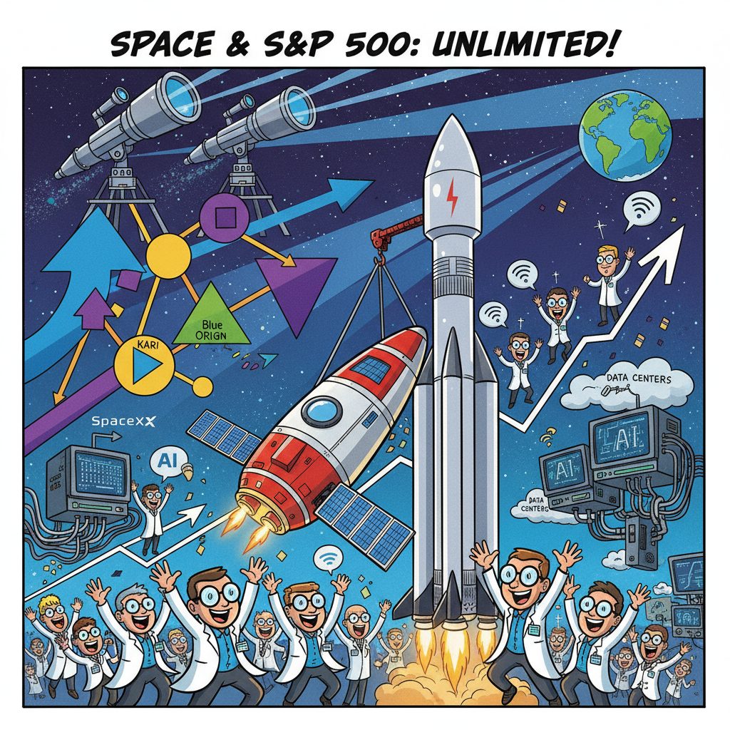 NASA 우주 및 광통신 기술 발전으로 주식 시장 활성화