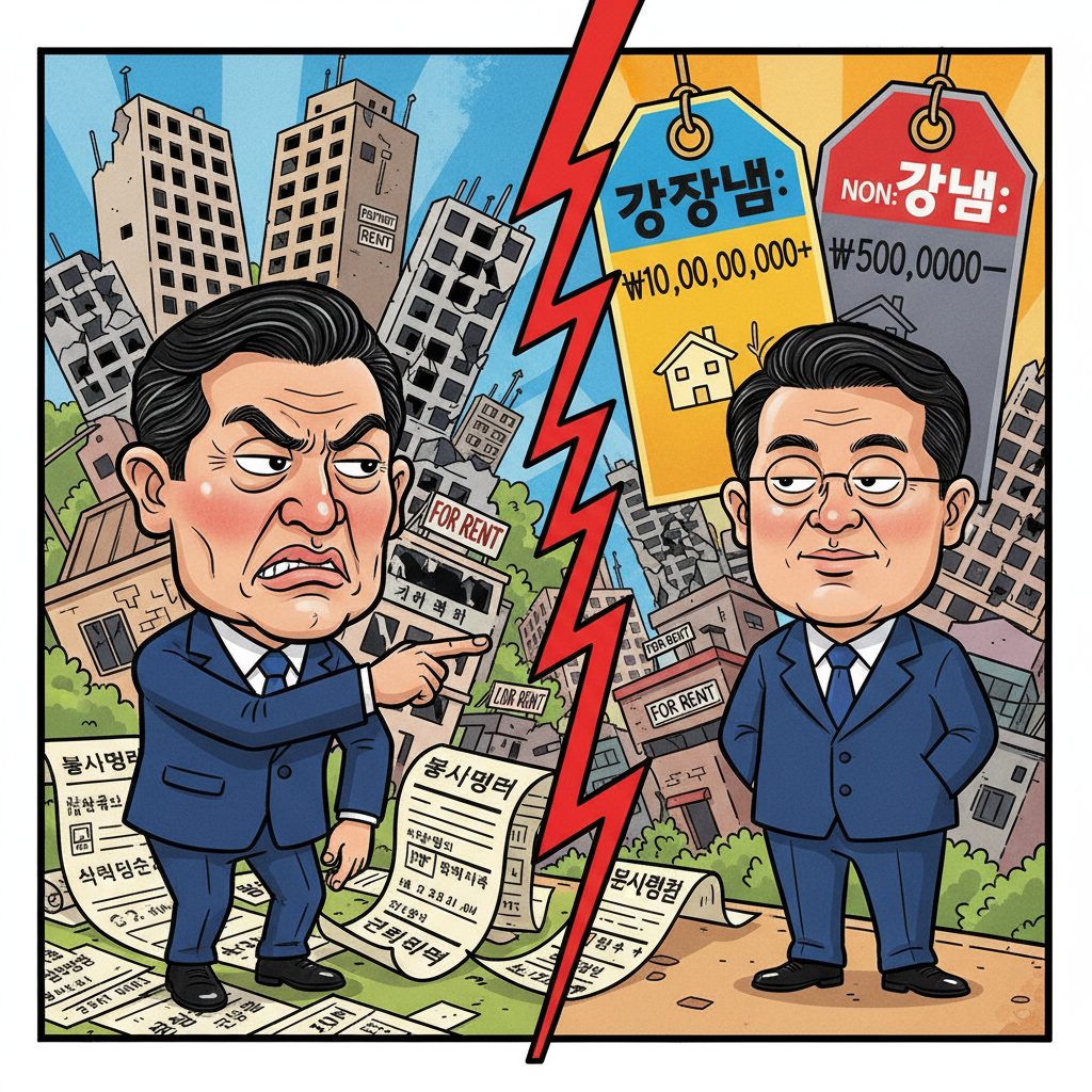 서울시장 오세훈, 부동산 정책과 전세 매물 감소에 이재명 대통령 비판