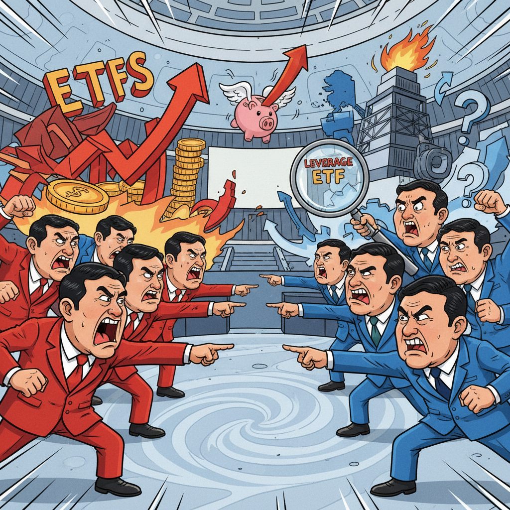국회에서 공방 격화: ‘레버리지 ETF’ 문제와 대미 투자 프로젝트의 불확실성