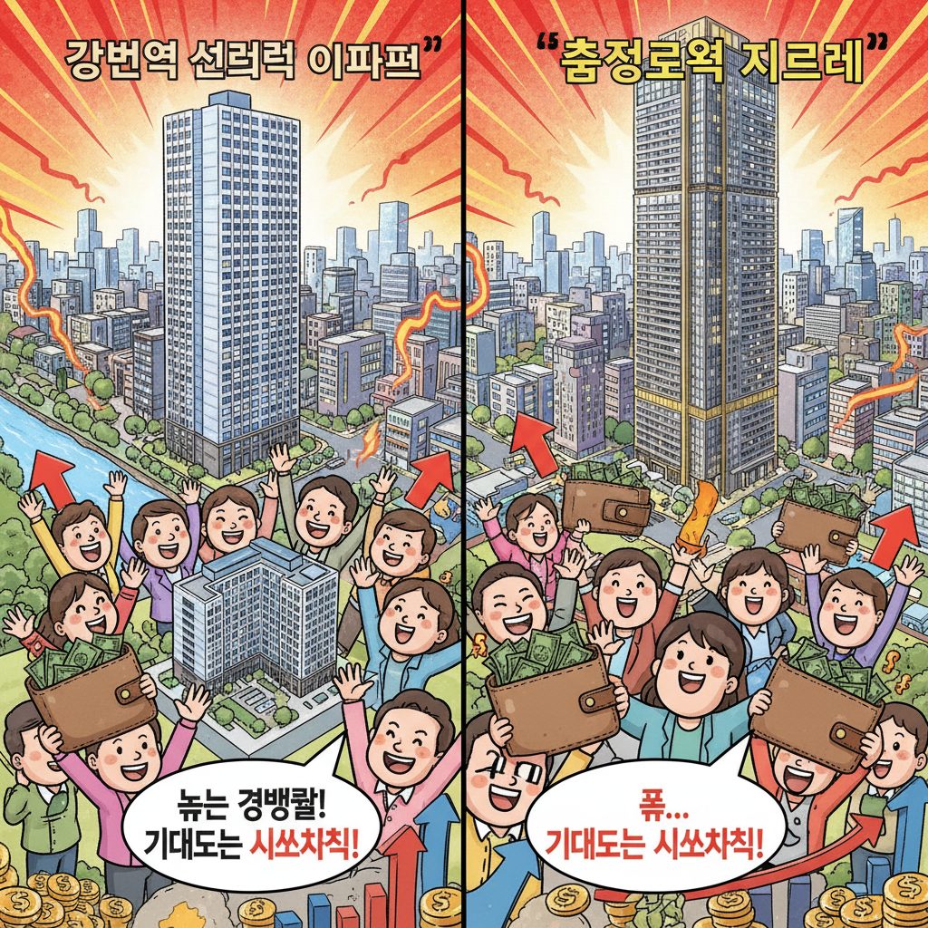 서울 강변과 중구의 주거 단지, 신기록 경쟁률 발휘